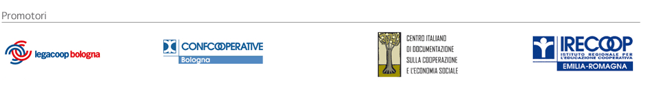 loghi promori Coopyright: Centro Documentazione Cooperazione, Legacoop Bologna, Confcooperative, Irecoop